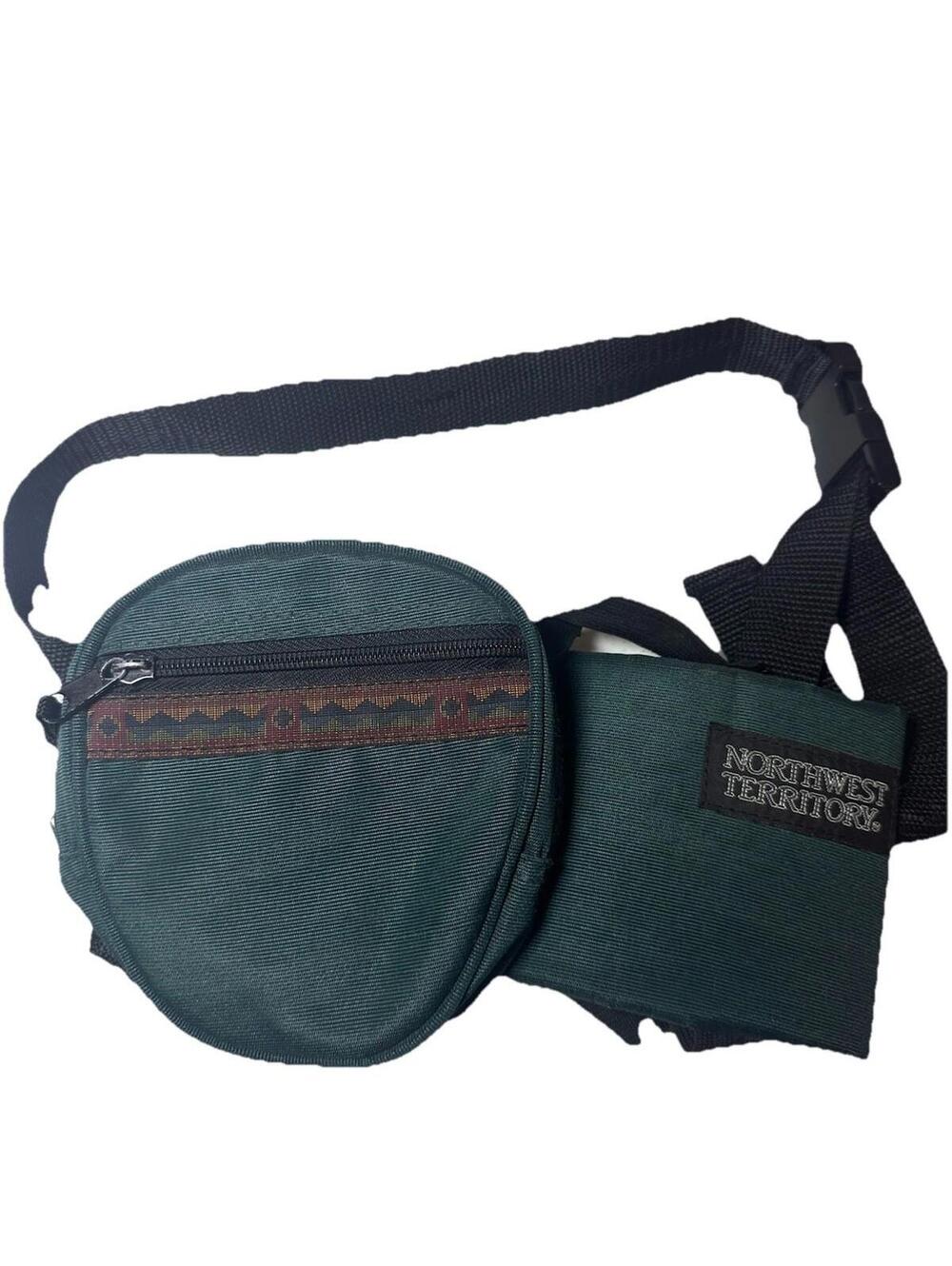 Northwest Territory Green Nylon Waist Pack Fanny Pack Travel Hiking Bag